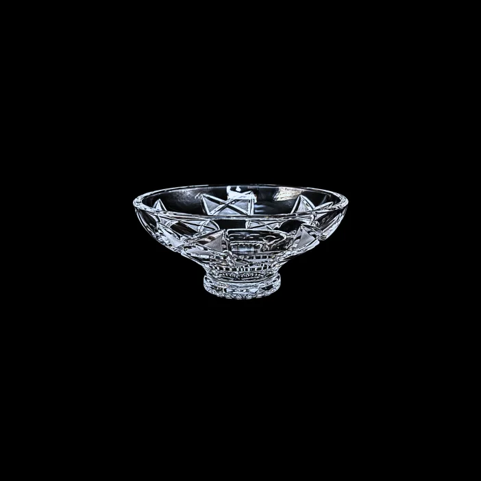 CRYSTAL KAM Ručne brúsená krištáľová miska Diamond 15,5cm