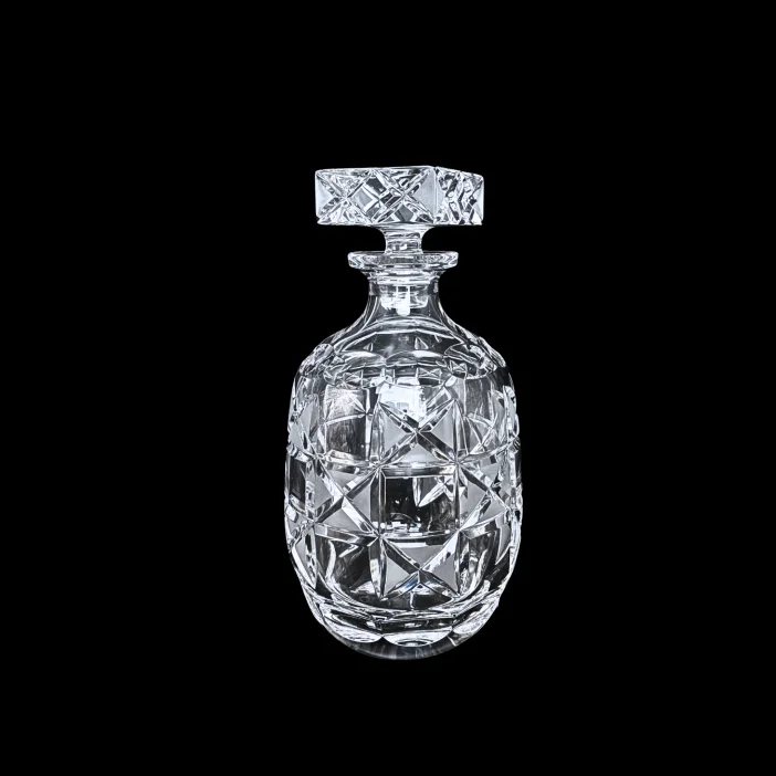 CRYSTAL KAM Ručne brúsená krištáľová fľaša Granát Diamond 800ml