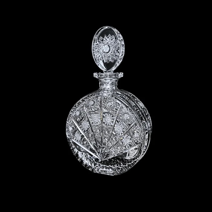 CRYSTAL KAM Ručne brúsená krištáľová fľaša Monarch 650ml