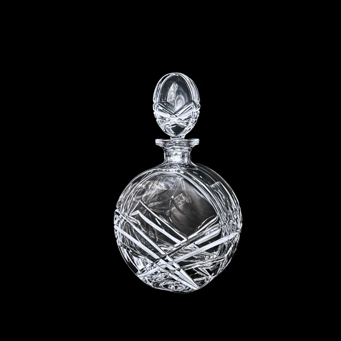 CRYSTAL KAM Ručne brúsená krištáľová fľaša Monarch Vesica 650ml