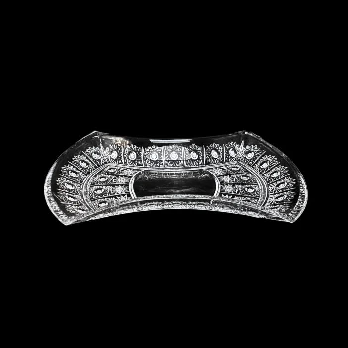 CRYSTAL KAM Hand-cut crystal plate AXE Trophy 33 cm